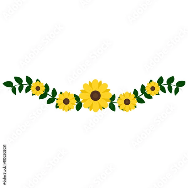 Obraz Flower Divider Decoration