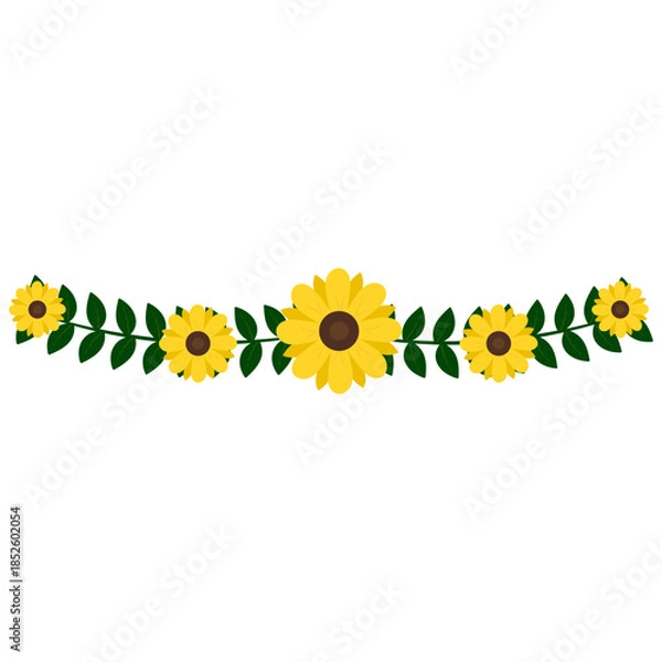 Obraz Flower Divider Decoration