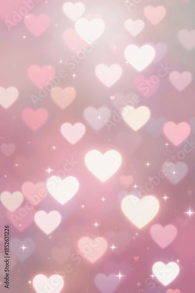 Obraz red hearts background