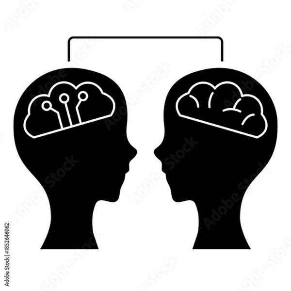 Obraz Ai Human Artificial Intelligence Automation Connect Connection Cyber