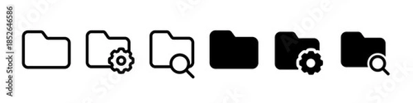 Obraz フォルダのアイコンセット 設定・検索