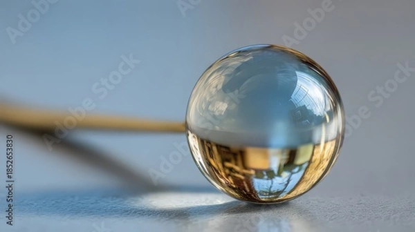 Obraz A crystal ball on the table.