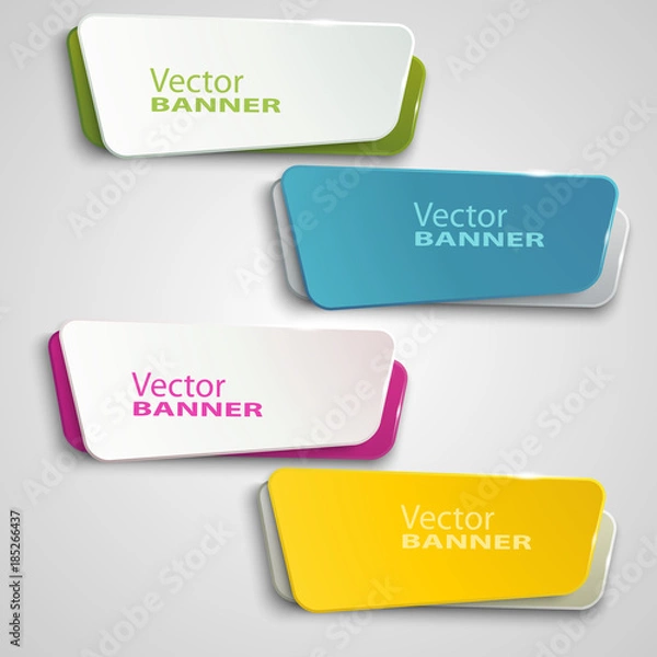 Obraz Vector banners set