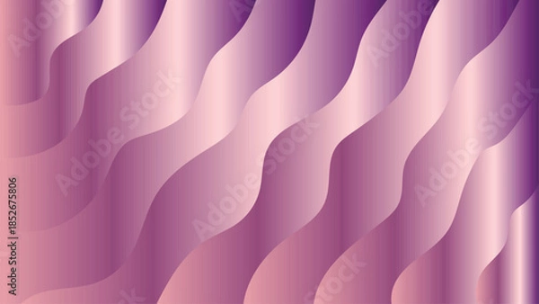 Fototapeta Abstract purple wavy gradient background