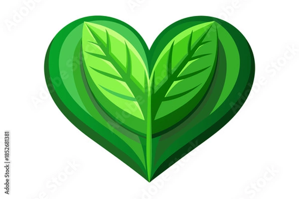 Obraz heart shaped leaf
