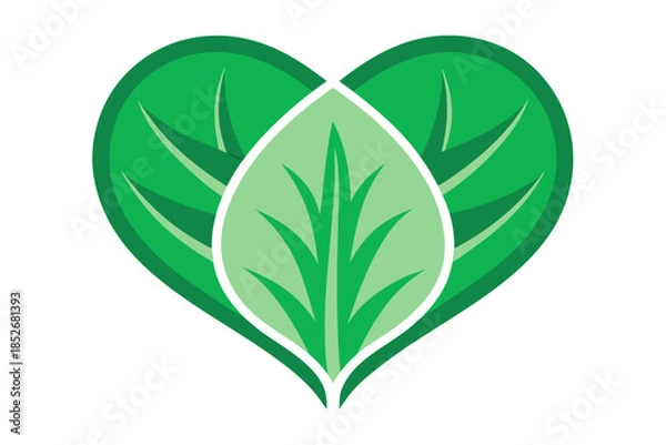 Obraz green leaf icon