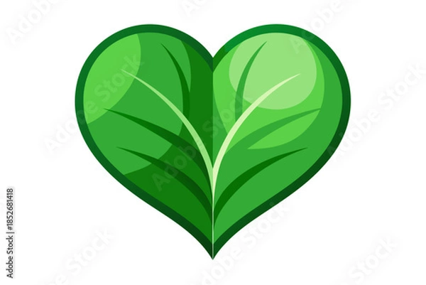 Obraz heart shaped leaf