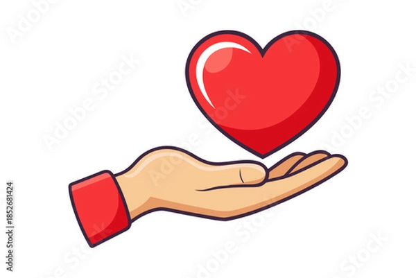 Obraz hand holding heart