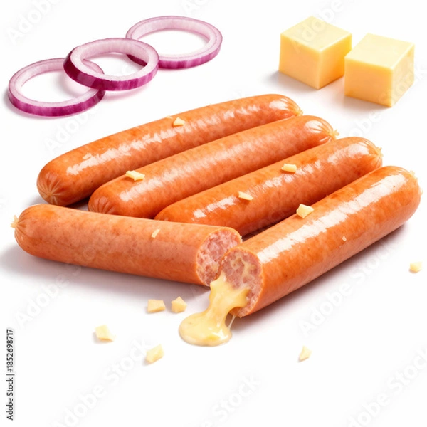 Obraz cheese sausages