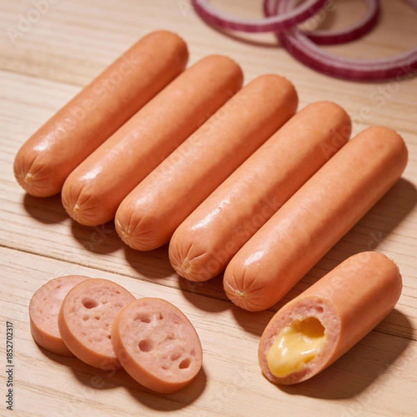 Obraz cheese sausages