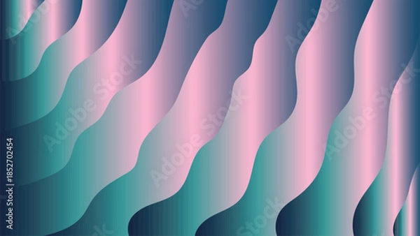 Fototapeta Abstract wavy gradient background pattern