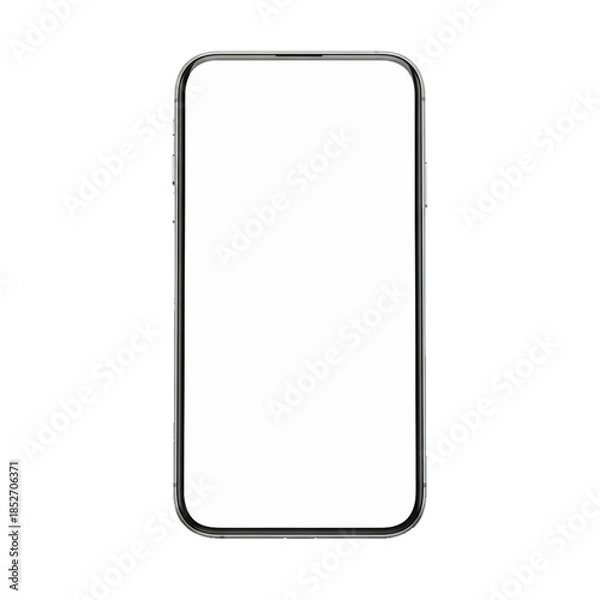 Obraz "Blank Smartphone Screen with White Background"