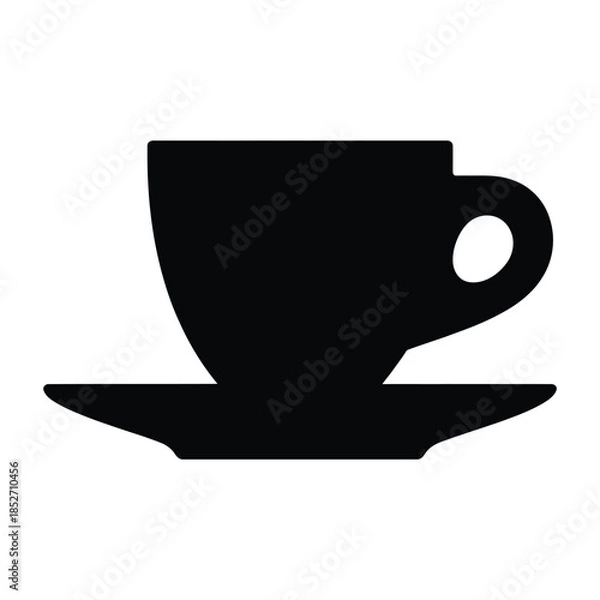 Obraz Espresso cup Vector, Silhouette, Illustration