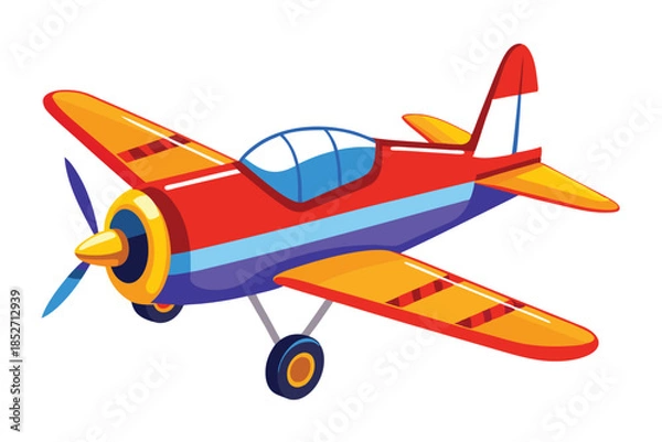 Obraz airplane on white background