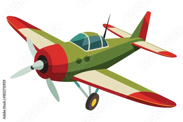 Obraz airplane on white background