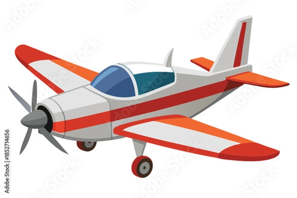 Obraz airplane on white background