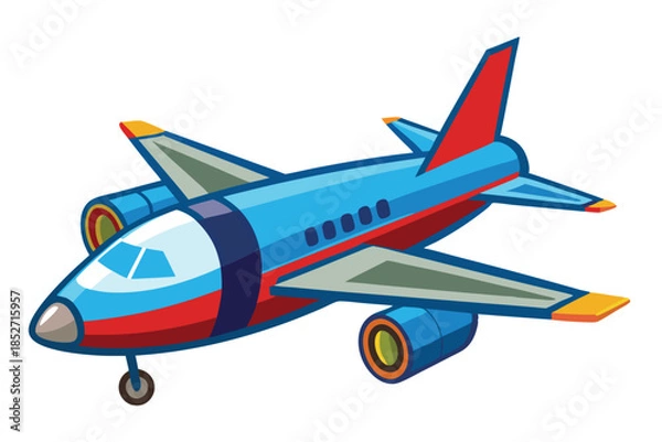 Obraz airplane on white background