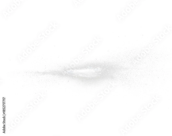 Fototapeta Abstract White Particle Explosion with Soft Light Core on Transparent Background