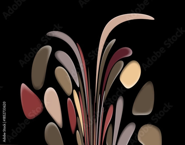 Obraz Abstrat 3-d illustration background image.