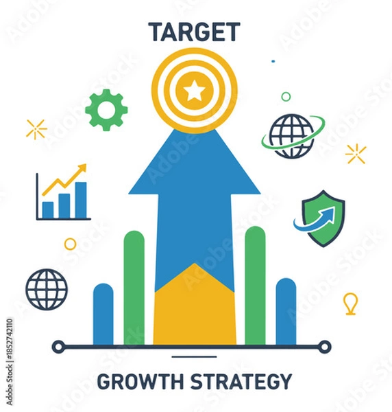 Fototapeta set of infographic elements