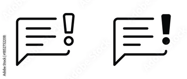 Obraz Speech Bubble and Problems icon