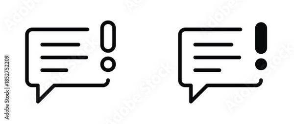 Obraz Speech Bubble and Problems icon