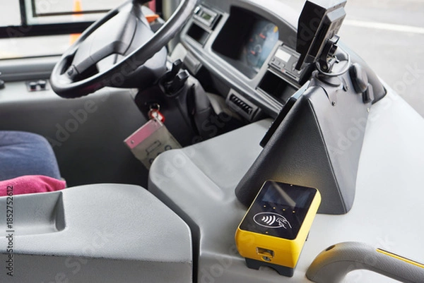 Fototapeta Bus ticket validator