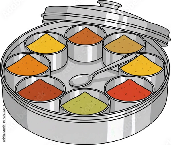 Obraz Masala Dabba Spice Box