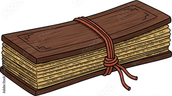 Obraz Palm-Leaf Manuscript Bundle