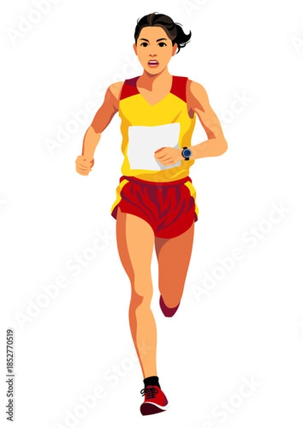 Obraz 女子マラソンランナー