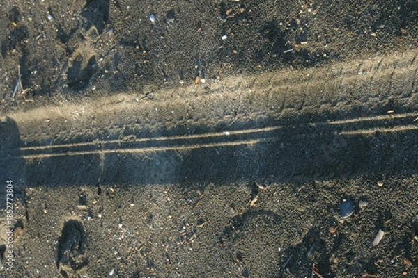 Obraz water drops on the ground