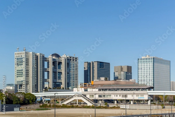 Obraz 晴天の臨海副都心・お台場の街並み