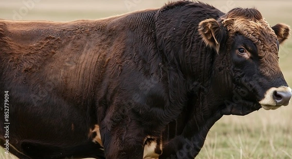 Obraz 野生の息吹 力強い雄牛