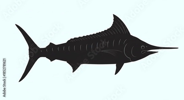 Obraz 黒インクの力強さ 深海の貴公子