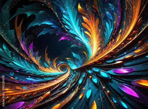 Obraz abstract fractal background