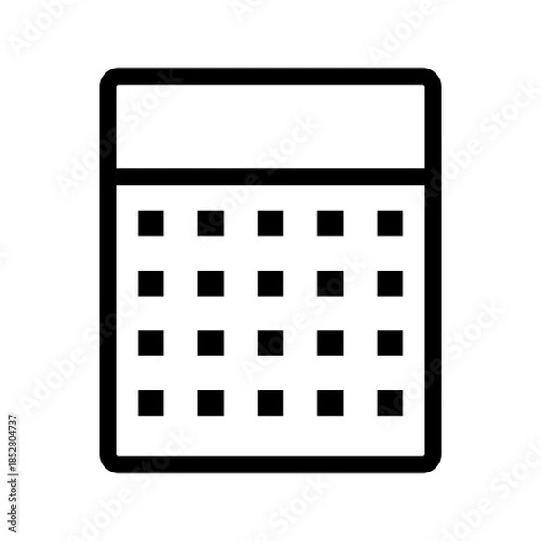 Obraz Calculations icon vector image. Suitable for mobile apps, web apps and print media.