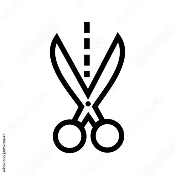 Obraz Cut icon vector image. Suitable for mobile apps, web apps and print media.