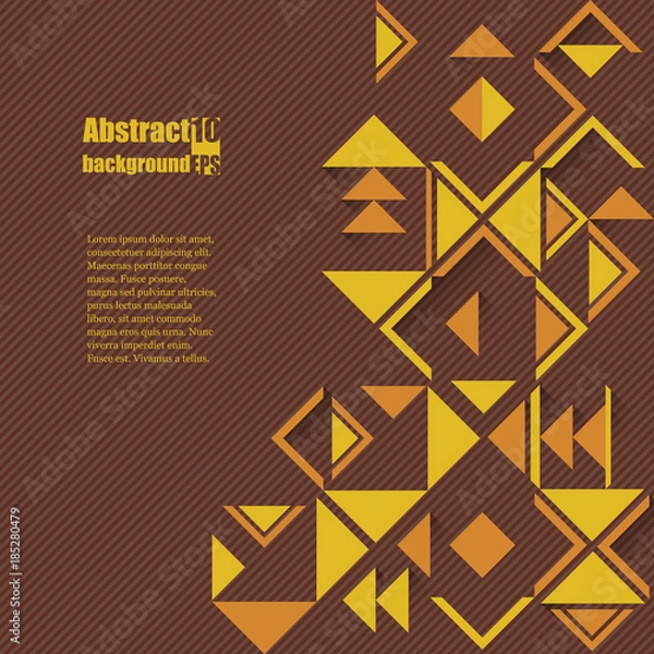Obraz Abstract background with geometric ethnic pattern. Eps10 Vector illustration