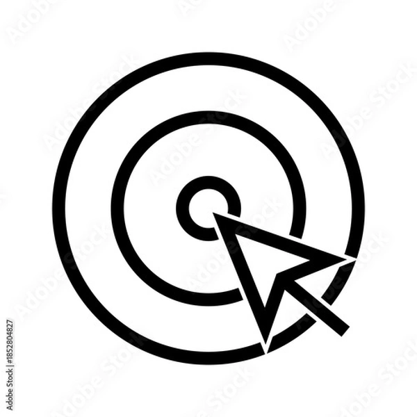 Obraz Mouse Click icon vector image. Suitable for mobile apps, web apps and print media.