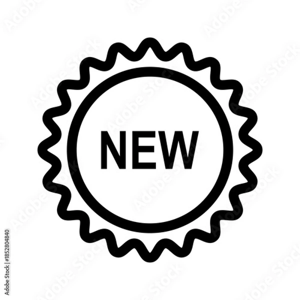 Obraz New icon vector image. Suitable for mobile apps, web apps and print media.