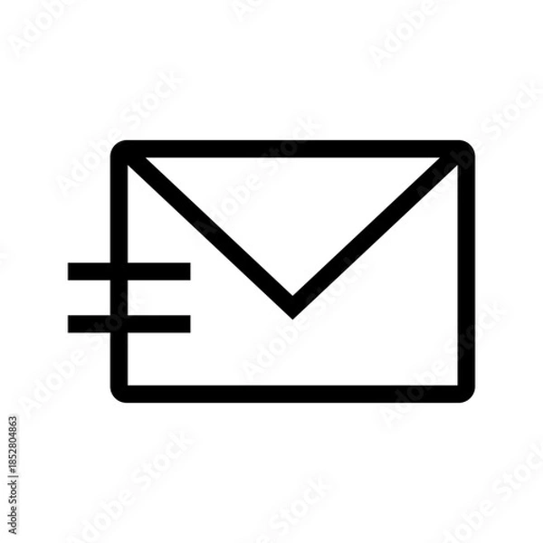 Obraz Sending Message icon vector image. Suitable for mobile apps, web apps and print media.