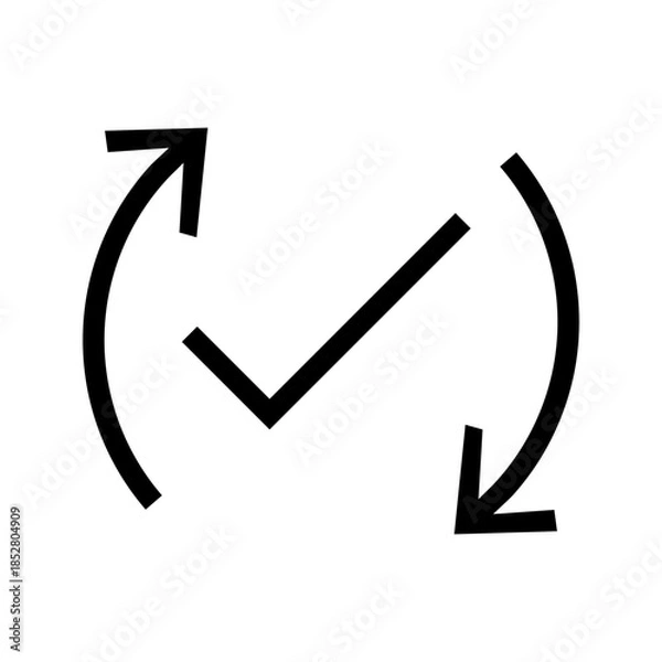 Obraz Total Quality Management icon vector image. Suitable for mobile apps, web apps and print media.