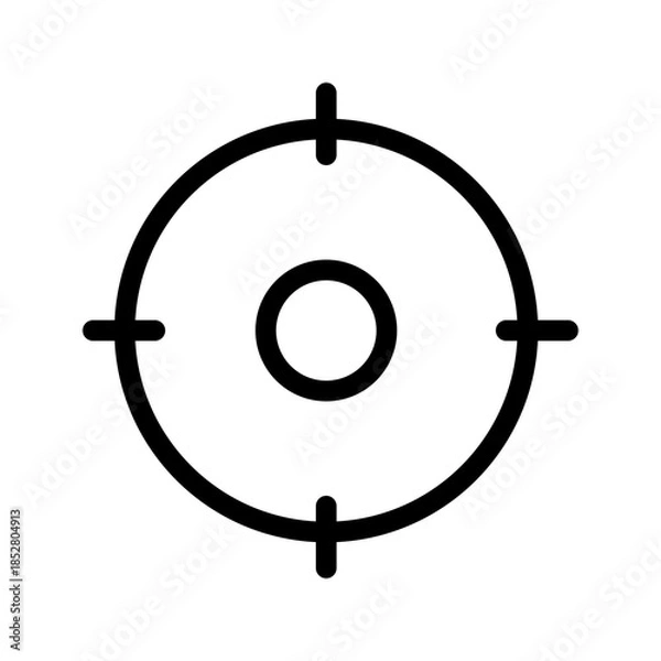 Obraz Target icon vector image. Suitable for mobile apps, web apps and print media.