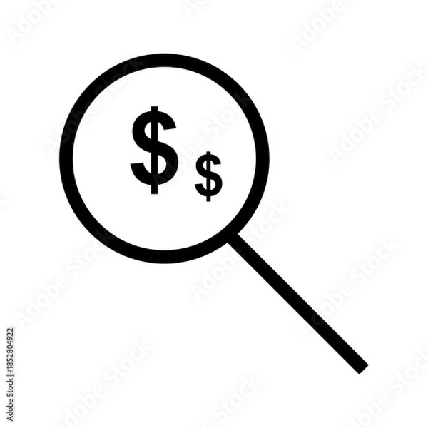 Obraz View Currency icon vector image. Suitable for mobile apps, web apps and print media.