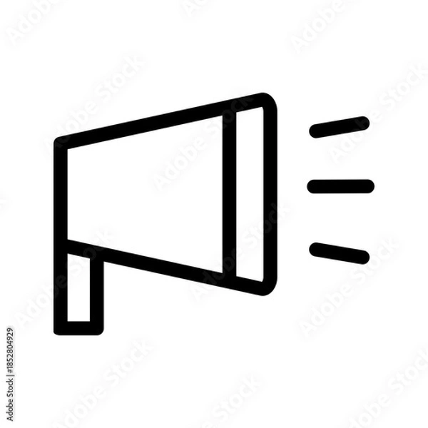 Obraz Announcement icon vector image. Suitable for mobile apps, web apps and print media.