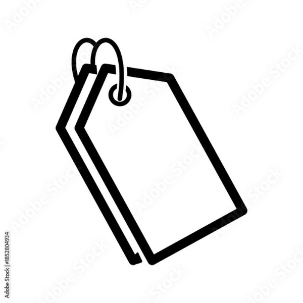 Obraz Tags icon vector image. Suitable for mobile apps, web apps and print media.