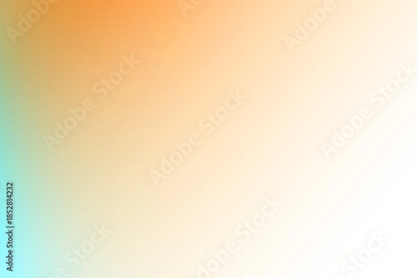 Obraz Gradient background with orange teal on transparent background
