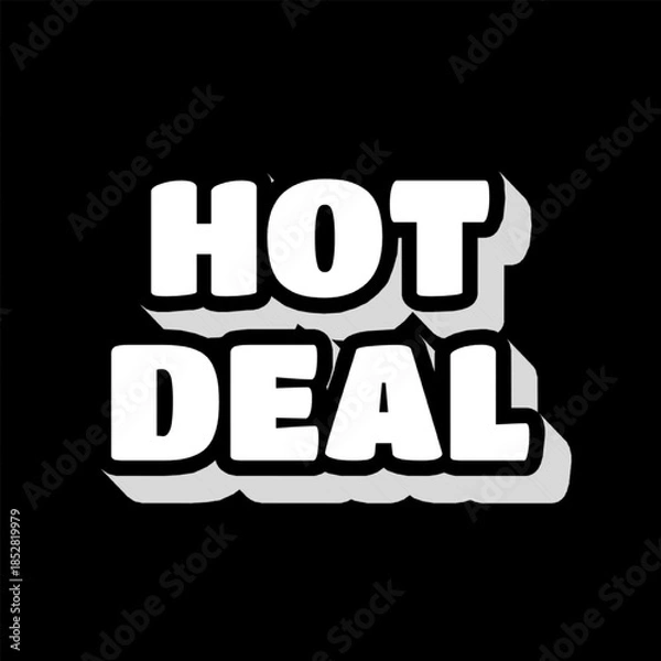 Obraz Vector Text Illustration For Hot Deal.