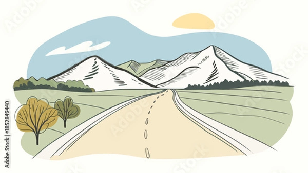 Obraz camping on the mountain