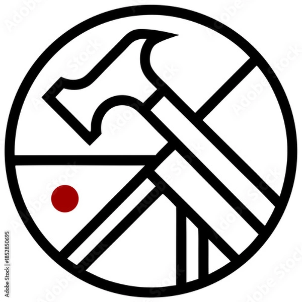 Obraz Modern Handyman at Work Icon